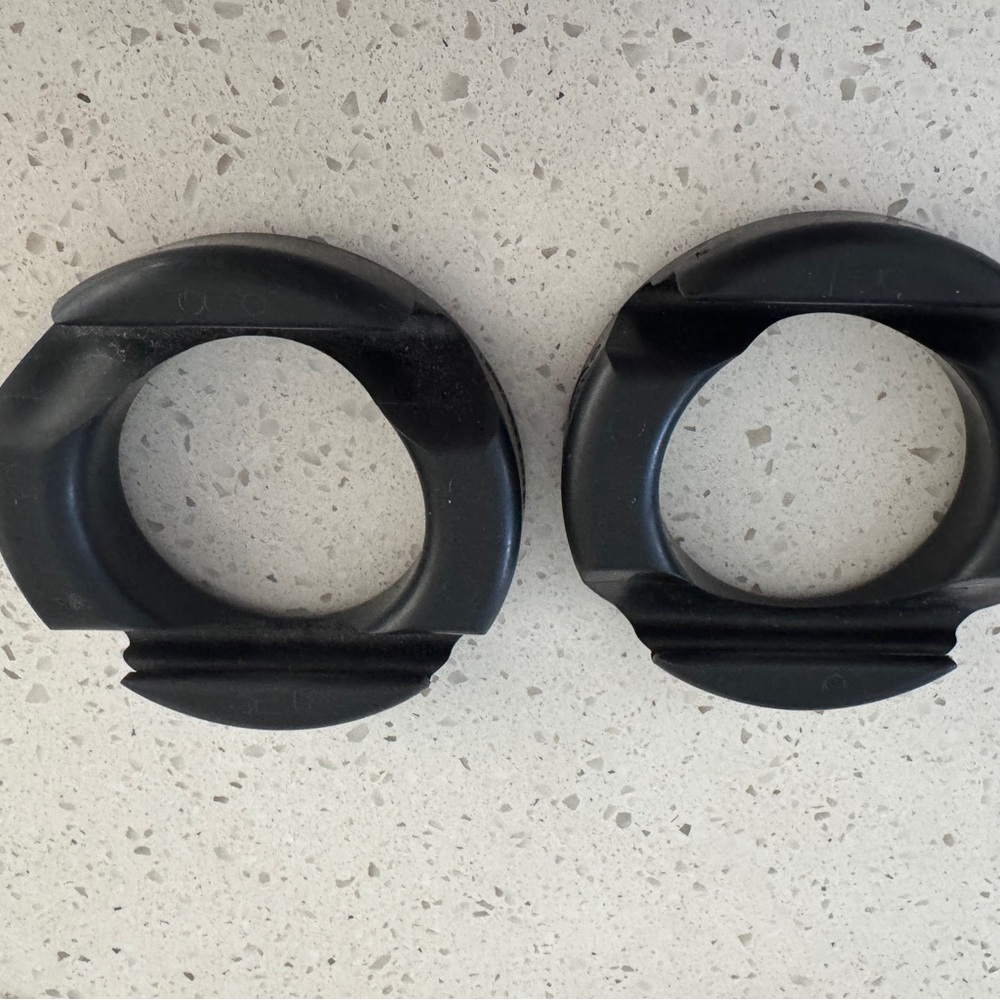 A pair of Go Donut iPhone/ipad stand.